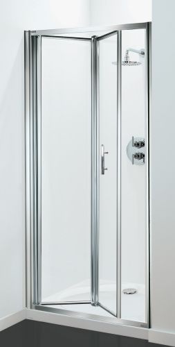 Petite Style Plus 1600 x 760mm Silver Finish Bifold Shower Door